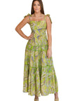 Eve Green Paisley Maxi Sundress