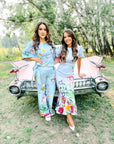 Carmen Floral Long pant suit