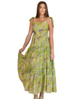 Eve Green Paisley Maxi Sundress