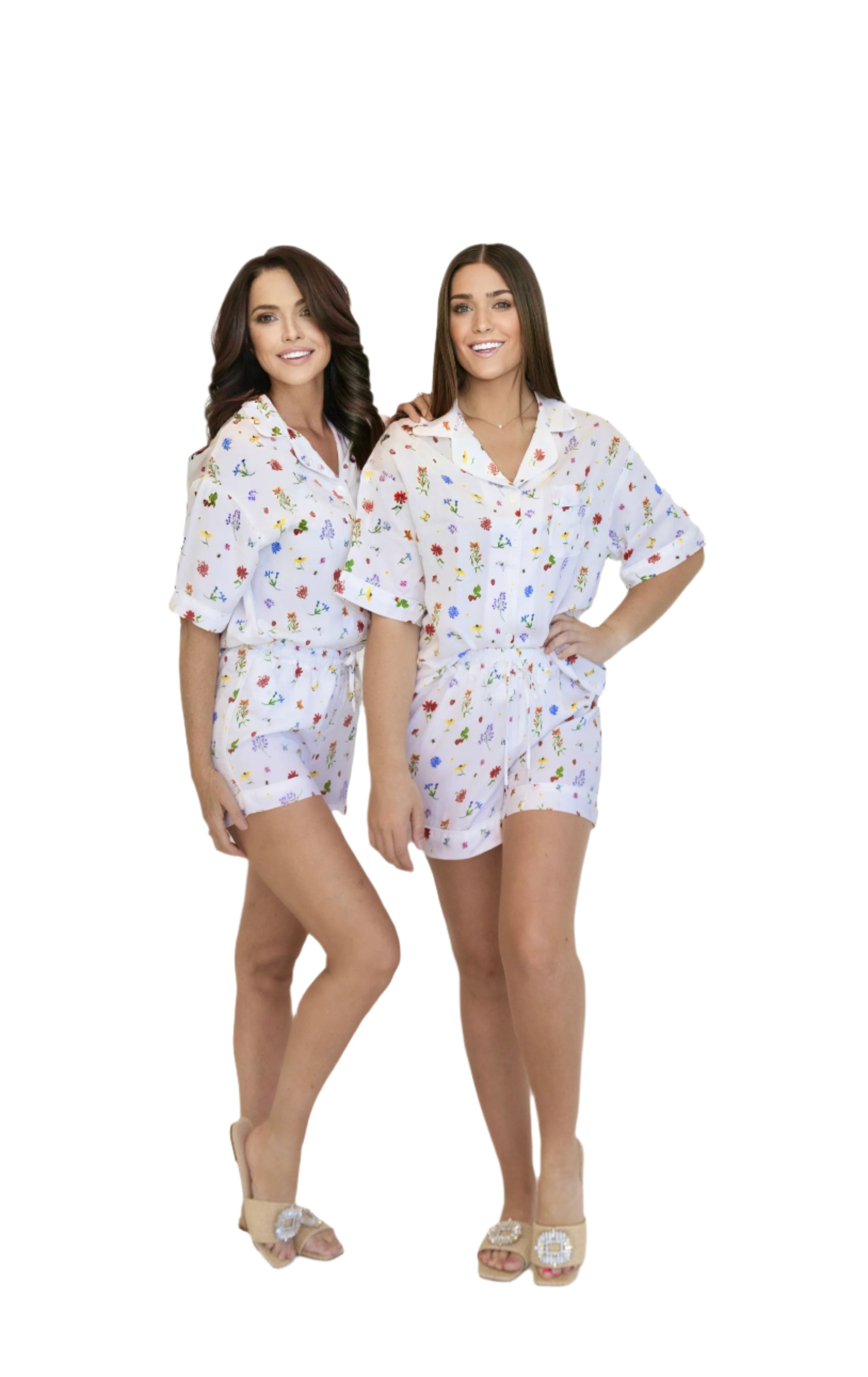 Charlee Short Button Up Bamboo Pajamas