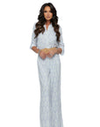 Claire Blue Geometric Jumpsuit