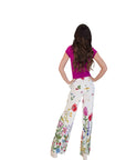 Cambria floral print Linen/cotton wide-leg pants