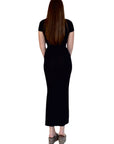 Daria Black Bodycon Maxi Dress