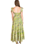 Eve Green Paisley Maxi Sundress