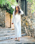 Claire Blue Geometric Jumpsuit