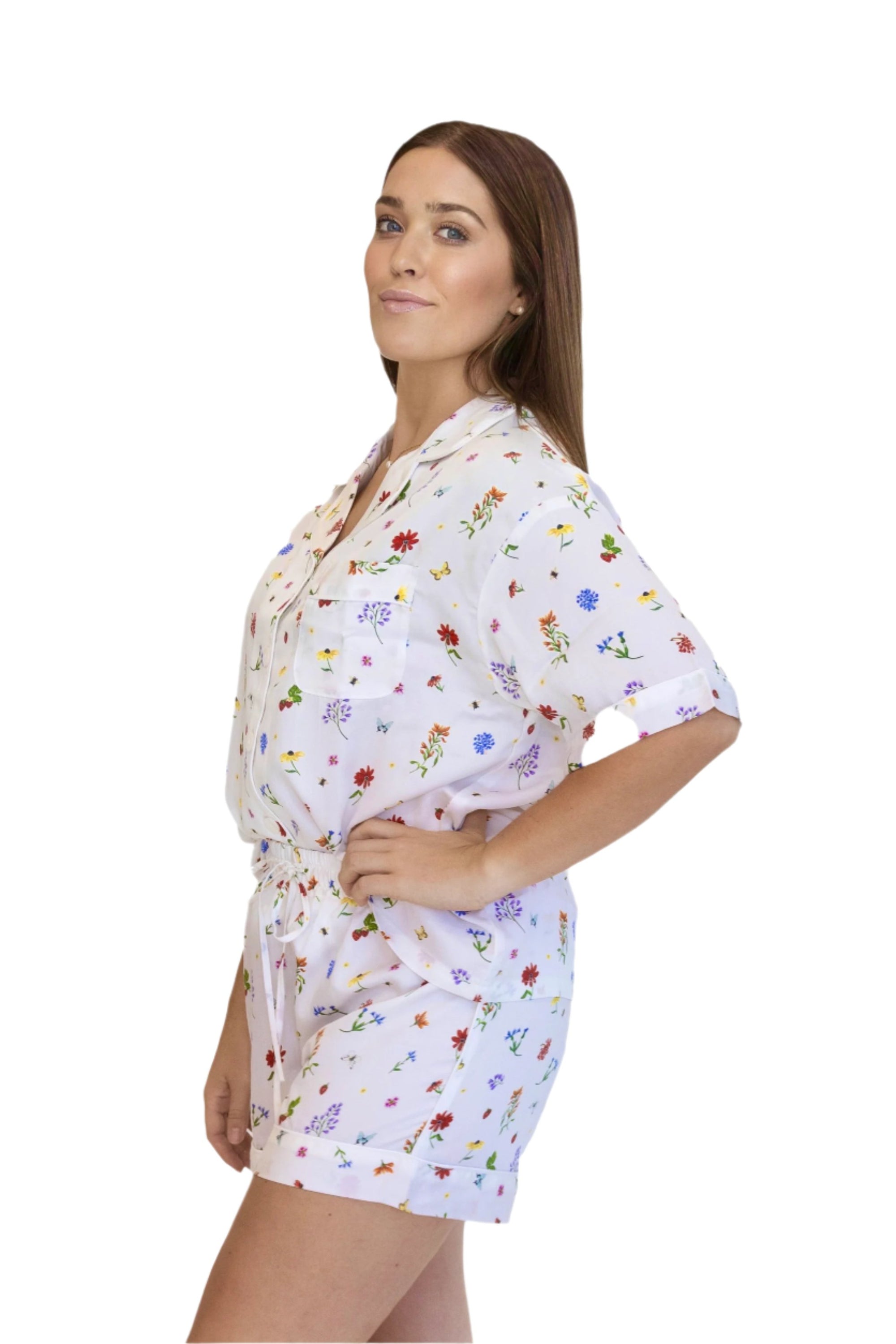 Charlee Short Button Up Bamboo Pajamas