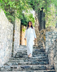 Claire Blue Geometric Jumpsuit