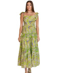 Eve Green Paisley Maxi Sundress