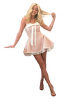 Annabelle Strapless Pink Tweed Mini