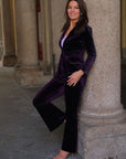 Eve Purple Velvet Pant Suit
