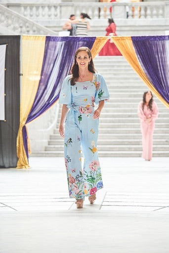 Carmen Floral Long pant suit
