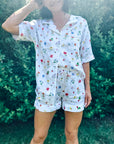 Charlee Short Button Up Bamboo Pajamas