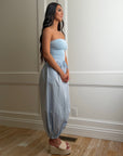 Evri Soft Cotton Jogger - Light Blue