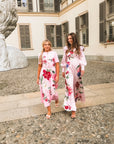 Destiny Pink Floral Midi Dress