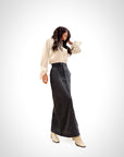 Dane Black with white stripe long skirt