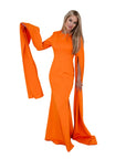 Elena Orange Bodycon Gown