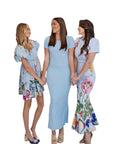 Bethany Blue Bodycon Maxi Dress
