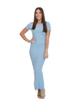 Bethany Blue Bodycon Maxi Dress