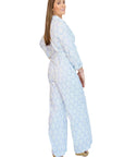 Claire Blue Geometric Jumpsuit