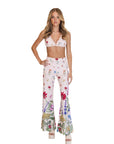 Crista Pink floral Swim suit cover up pant