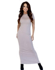 Danica Taupe Bodycon Maxi Dress
