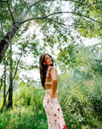 Crista Pink floral Swim suit cover up pant