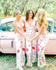 Crista Pink floral Swim suit cover up pant