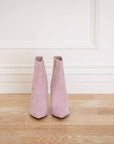 Emily Pink suede low stiletto boot