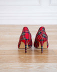 Eva Red Plaid Heel