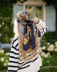 Dahlia Satin Printed Scarf