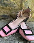 Addison Ankle Strap heel - Pink