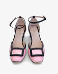 Addison Ankle Strap heel - Pink