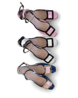 Addison Ankle Strap heel - White