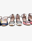 Addison Ankle Strap heel - White