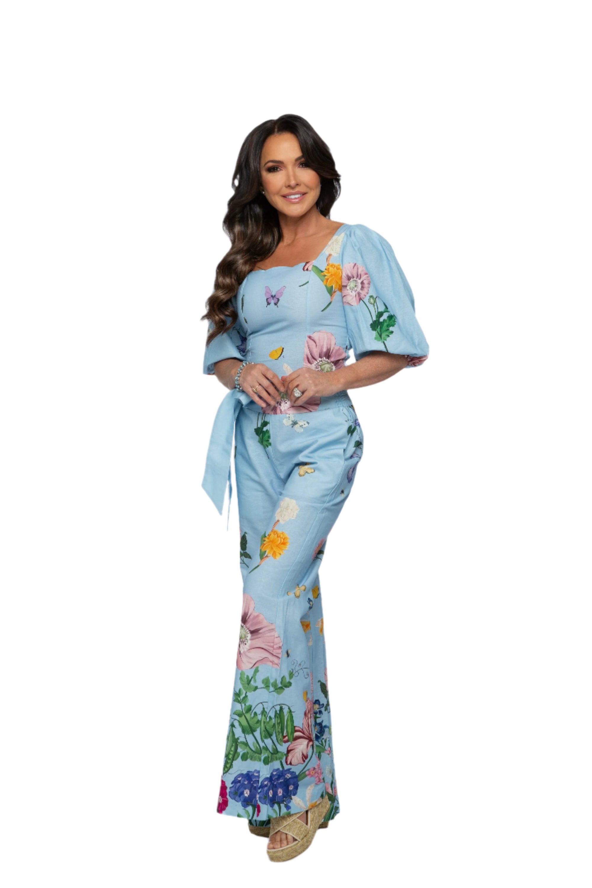 Carmen Floral Long pant suit