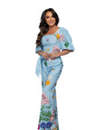 Carmen Floral Long pant suit