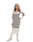 Drew Long sleeve midi Sweater Dress