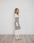 Drew Long sleeve midi Sweater Dress