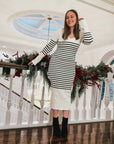 Drew Long sleeve midi Sweater Dress