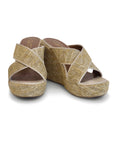 Cassi Criss Cross Grass Wedge