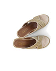 Cassi Criss Cross Grass Wedge
