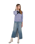 Danette Vintage Midi- Length Denim skirt
