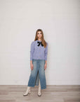 Danette Vintage Midi- Length Denim skirt