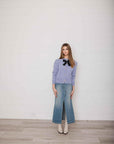 Danette Vintage Midi- Length Denim skirt