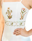 Chelsea White Embroidered Maxi Dress