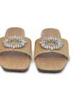 Eden Grass Sandal with Rhinestone buckle
