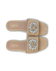 Eden Grass Sandal with Rhinestone buckle