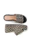 Eleanor Black and Tan Platform Sandal