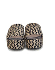 Eleanor Black and Tan Platform Sandal