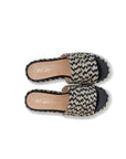 Eleanor Black and Tan Platform Sandal